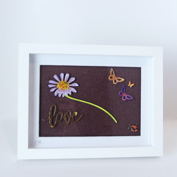 Tulip/Daisy Love with Butterflies Frames