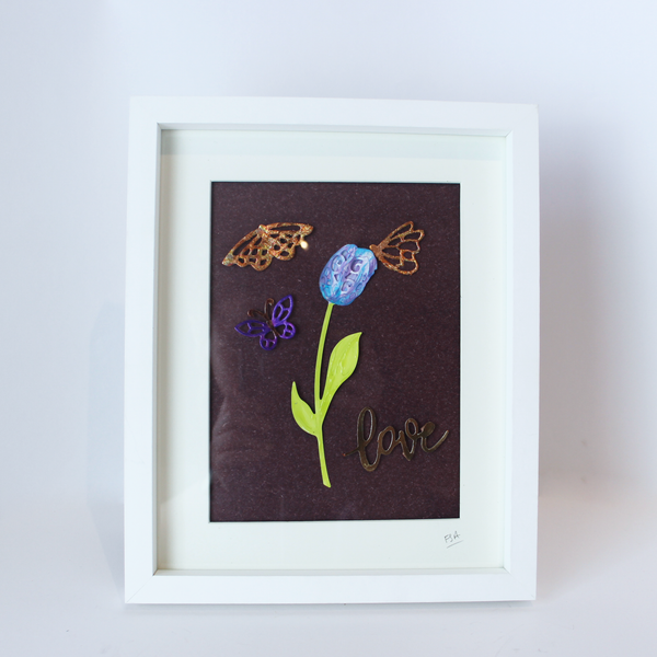 Tulip/Daisy Love with Butterflies Frames