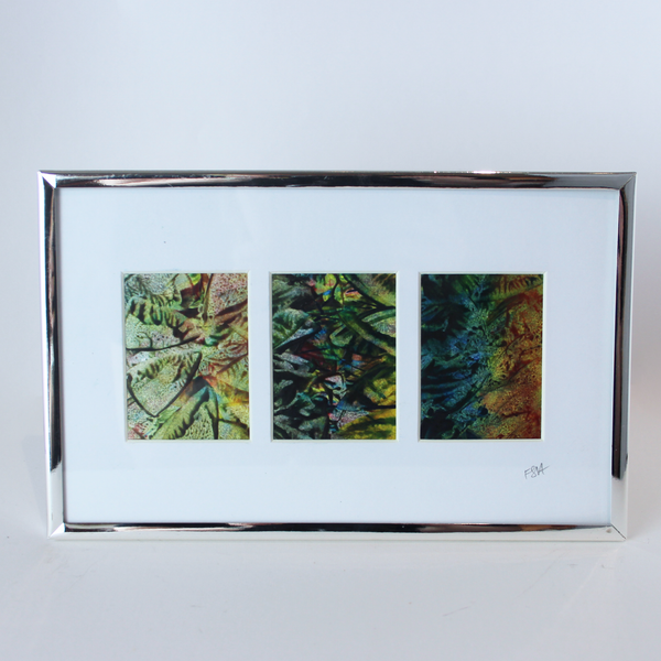 Encaustic Abstract Trio Frames