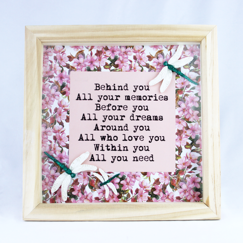 Dragonfly Quote Frame