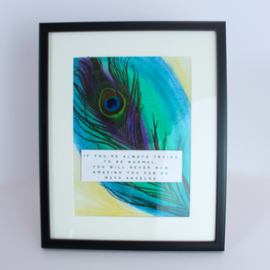 Peacock Feather Frame